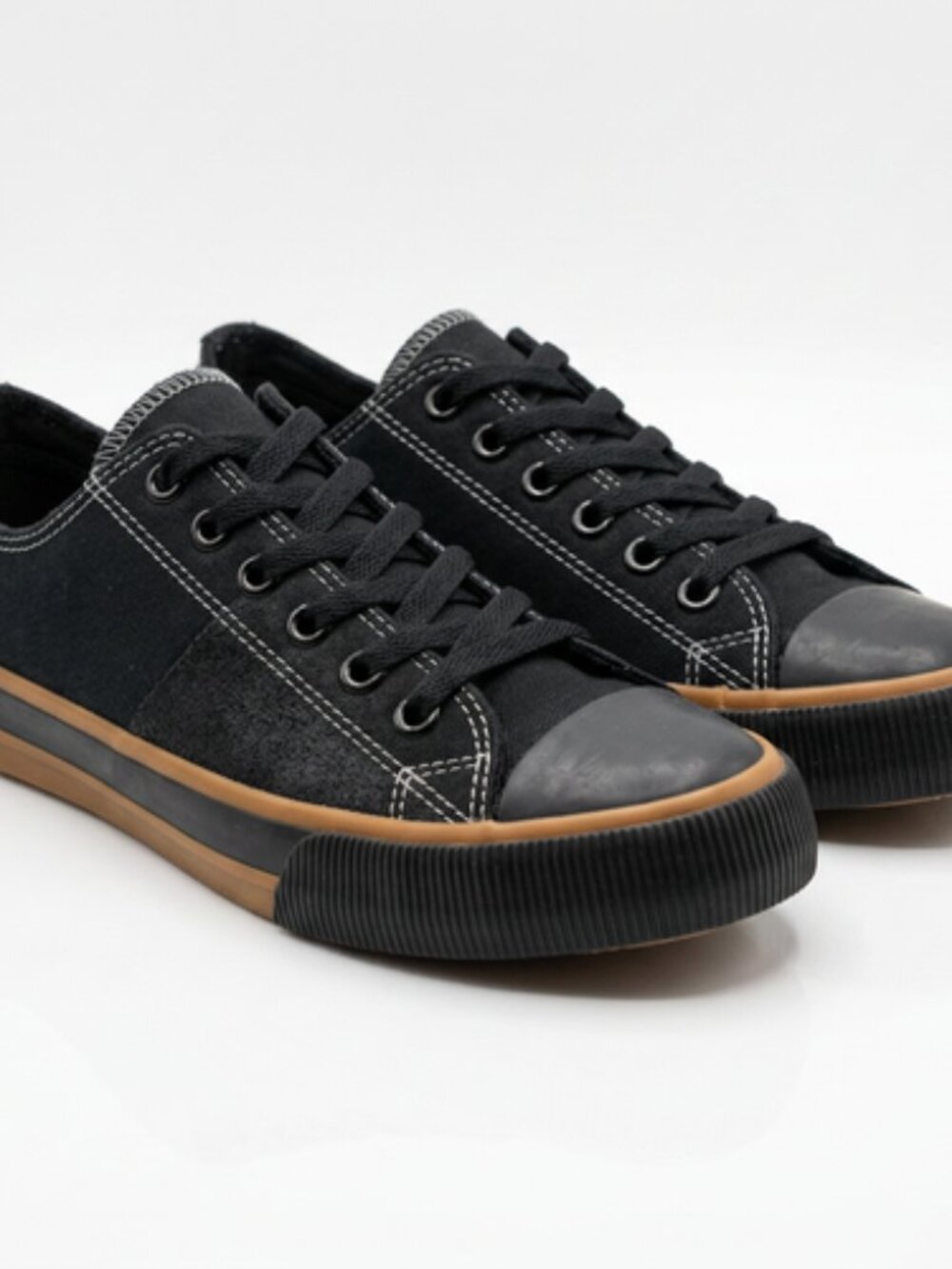 Harley Davidson Men's Roarke Black/Orange Sneakers Shoes Sz: 9